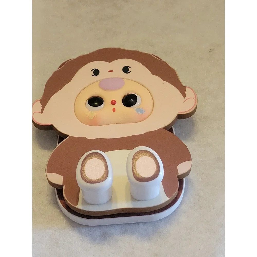 BABY THREE TV Buddy Monkey Phone Stand Plush Confirmed Blind Box Cureplaneta USA